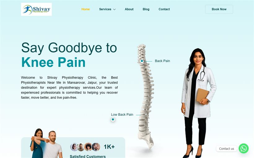 Shivay Physio website by Xper8