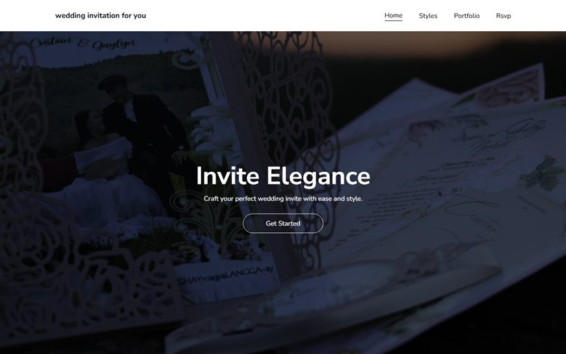 Wedding Invitation For You website by Xper8